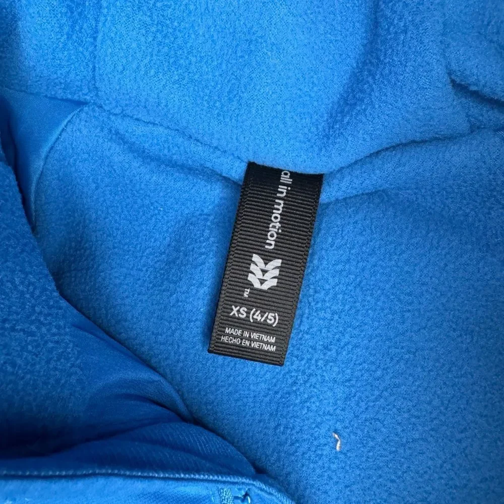 All In Motion Boys Puffer Hooded Jacket - Blue Size Extra Small (4/5) NWT
